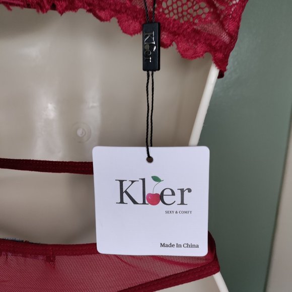 One Piece Floral Lace Lingerie - Picture 6 of 8